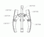 EXTRACTOR FORZA SERIE 1300T0 MECÁNICO DE 3 PATAS
